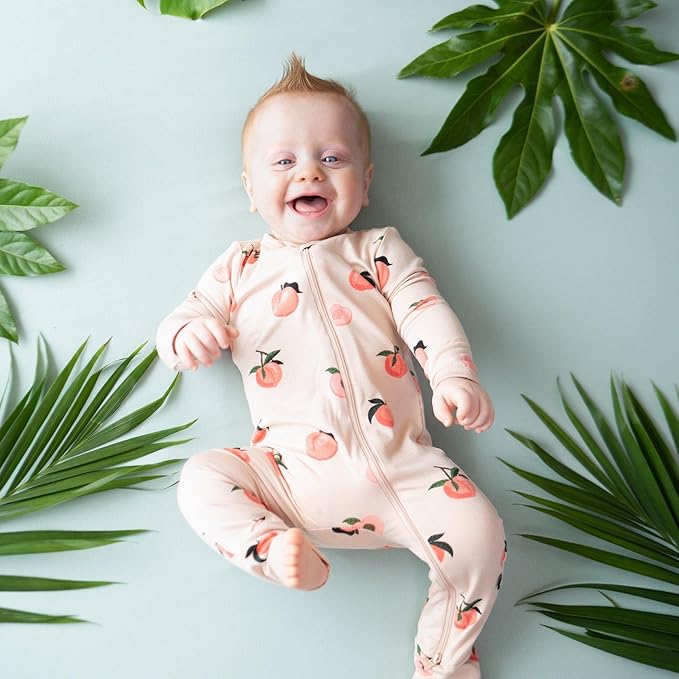 KYTE BABY Unisex Rayon Made From Bamboo Zippered Rompers 0-24 Months - Image 2
