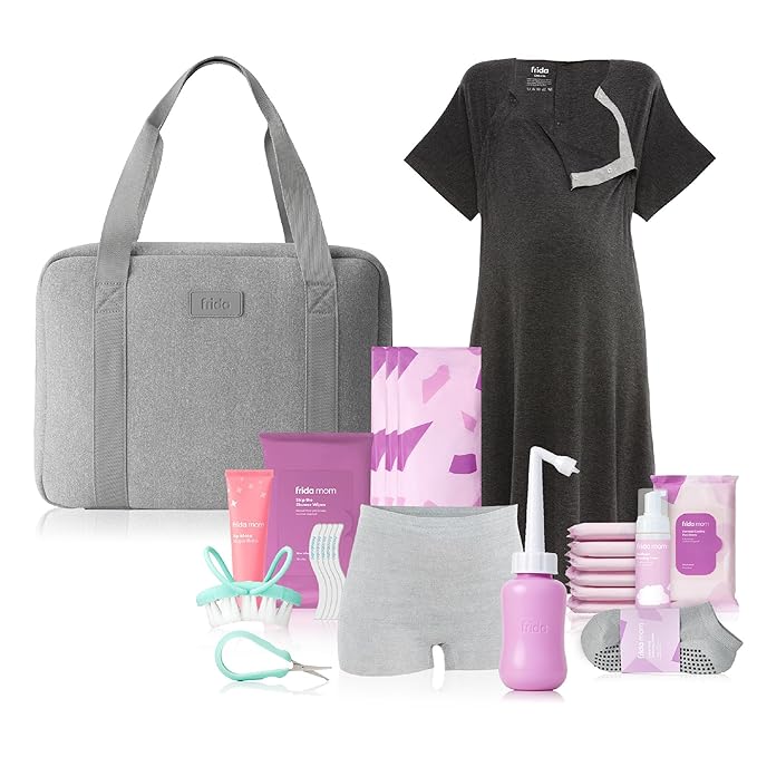 Frida Mom 30pc Pre-Packed Hospital & Diaper Bag Essentials Gift Set, Includes by Frida