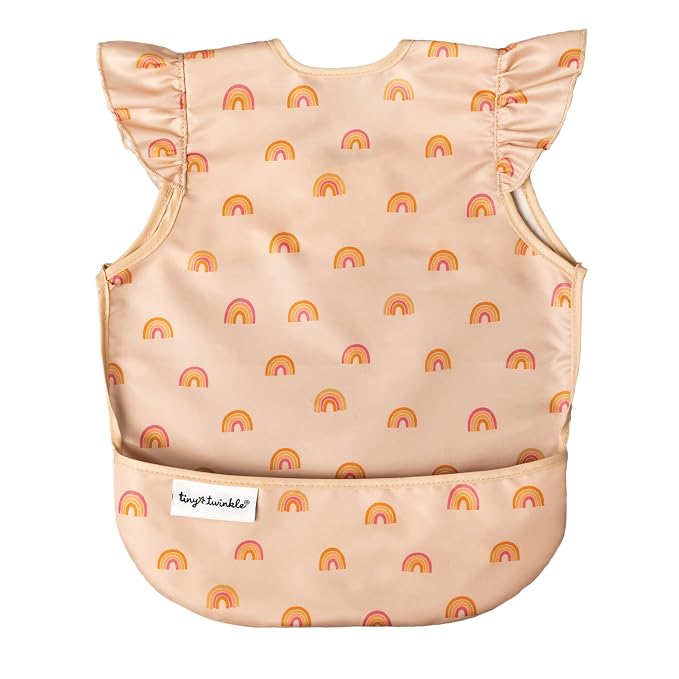 Tiny Twinkle Short Sleeve Apron Baby & Toddler Bib by TinyTwinkle