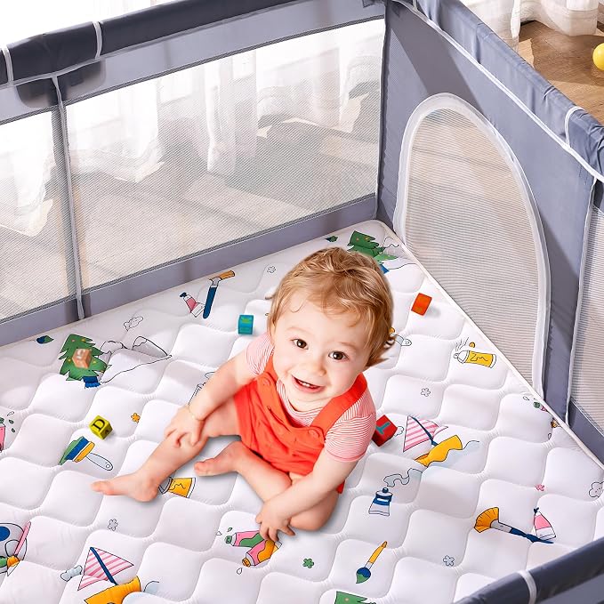 Baby Play Mat - 79" X 63", Premium Thicker Foam One-Piece Crawling Mat - Image 8