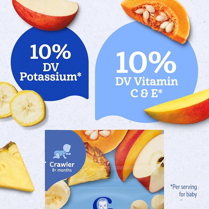 Gerber Stage 3 Baby Snacks, Truly Tropical Blend, Fruit & Veggie Melts - Image 6
