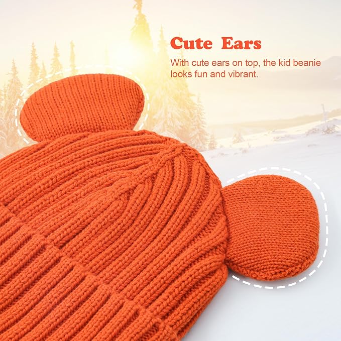 Toddler Boy Winter Beanie Baby Knit Hat Warm Girl Beanies Newborn Cute Hats - Image 3