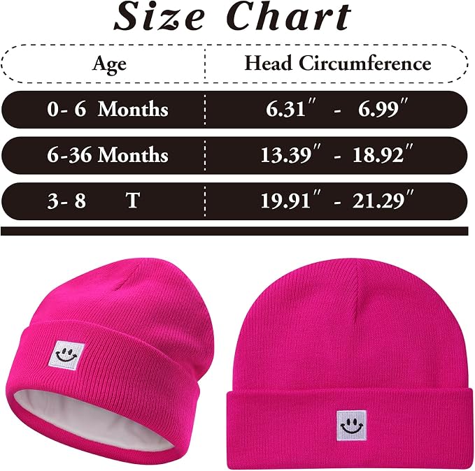 MaxNova 2 Pack Baby Beanie Fleece Lined Knit Toddler Hat - Image 7