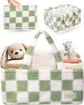 Checkered Diaper Caddy Organizer by Toodly