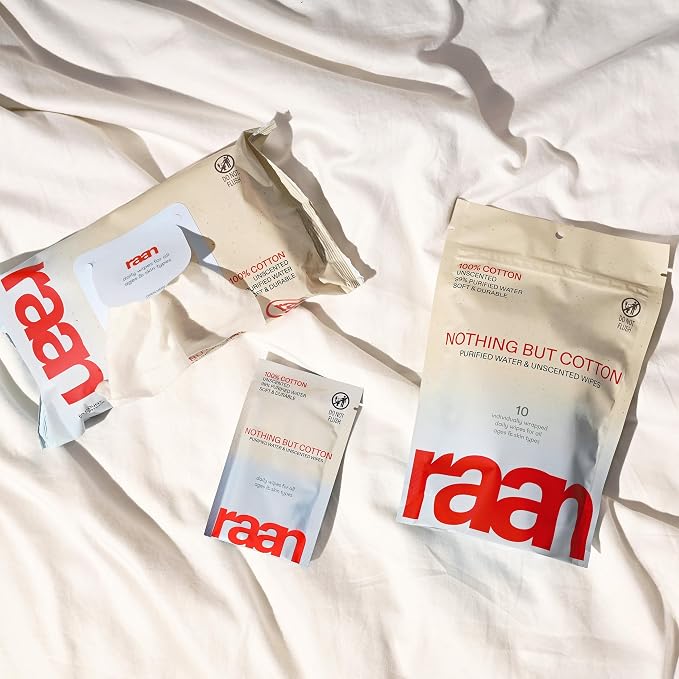 Raan, 100% Cotton Baby & Toddler Wipes, Unbleached, 99% Purified Water - Image 8