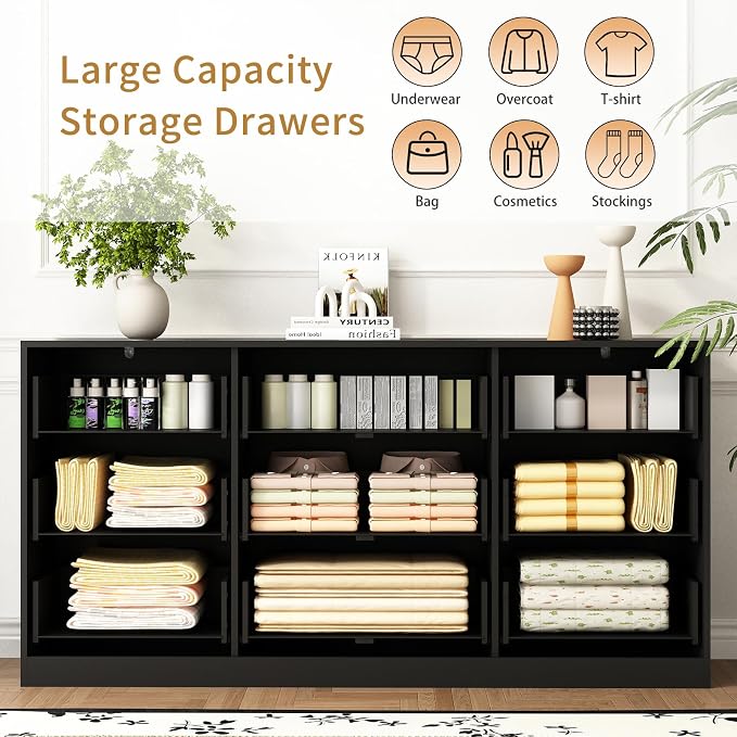 9 Drawer Dresser for Bedroom - Image 4