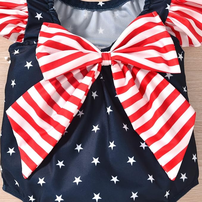 Toddler Girl Baby Ruffles Mermaid Fish Scale Swimsuit One Piece Swimwear - Image 5