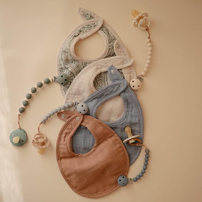 mushie Muslin Baby Bib | Soft Cotton - Image 6