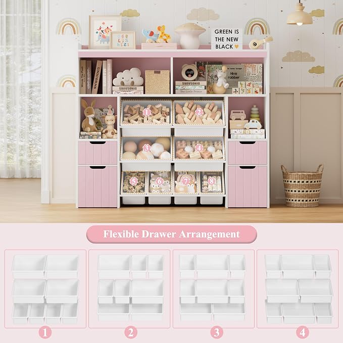 HORSTORS 55" W Toy Storage Organizer - Image 7