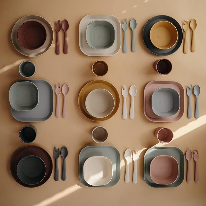 mushie Square Dinnerware Bowls for Kids | Made in Denmark - Image 7