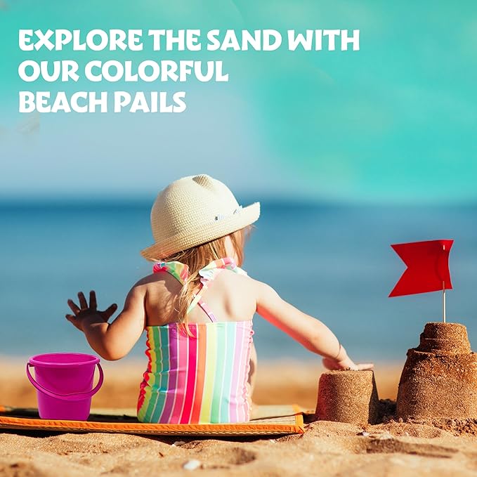 Podzly 12 Pack Beach Pails Sand Buckets - Image 7