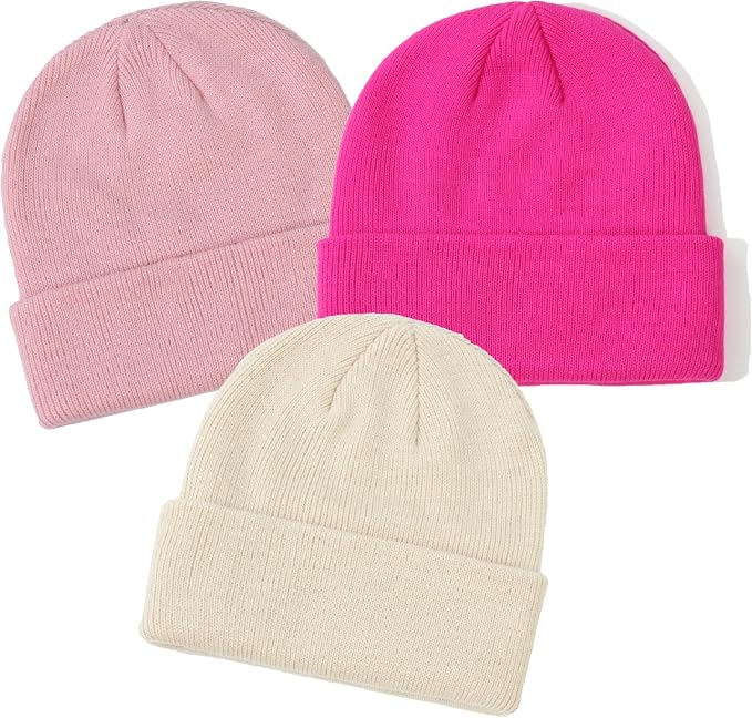 YMYDYFC Baby Beanie 3Pack Toddler Beanie Infant Knit Hat Baby Winter Hats - Image 2