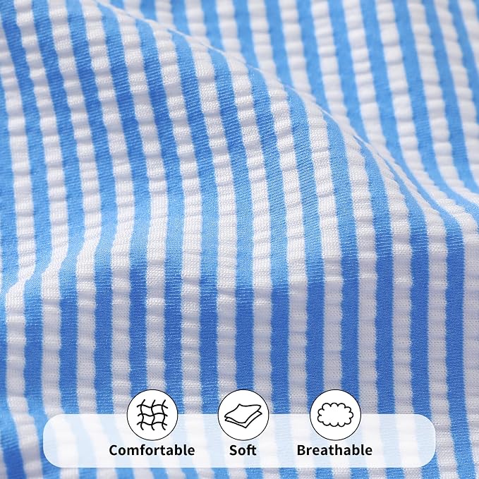Happy Town Toddler Swimsuit Girl Solid Color Stripe One-Piece Baby Bathing Suits - Image 5
