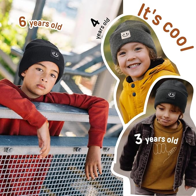 FURTALK Baby Beanie Cute Toddler Winter Hat Knit Boys Girls Warm 2 Pack Kids - Image 6