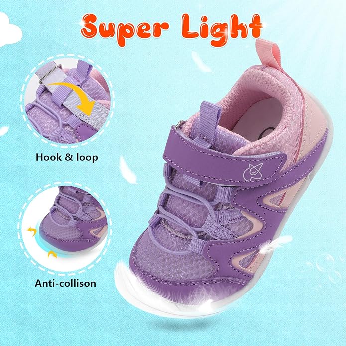 LeIsfIt Baby Shoes Boys Girls First Walking Shoes Non-Slip Toddler Breathable - Image 5