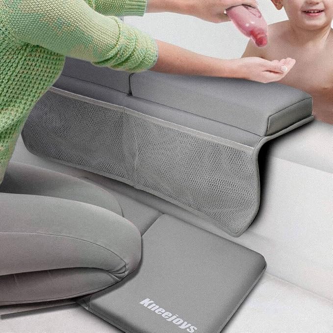 Bath Kneeler and Elbow Rest Pad Bath Kneeler Baby Bath Mat Kneeling Pad Bath - Image 2