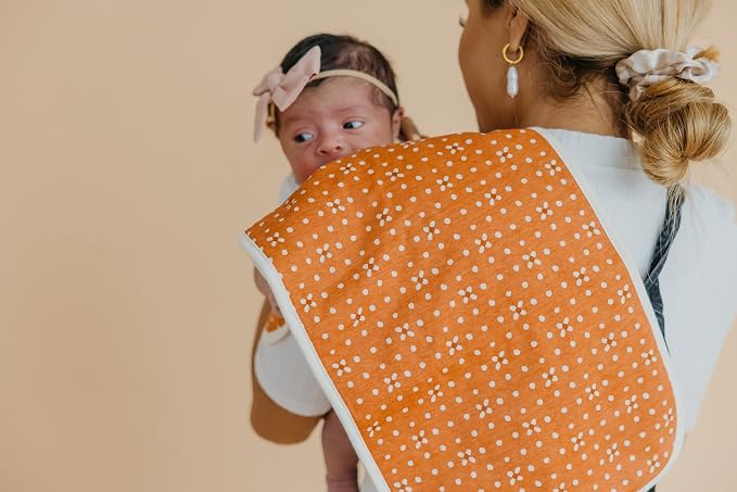Copper Pearl Baby Burp Cloth Large 21''x10'' Size Premium Absorbent Triple - Image 6