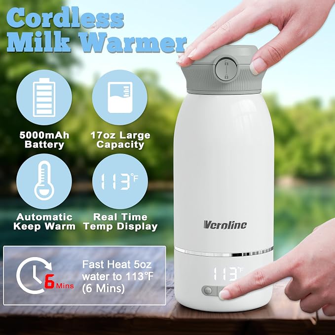Portable Bottle Warmer, 17 Oz Travel Bottle Warmer - Image 2