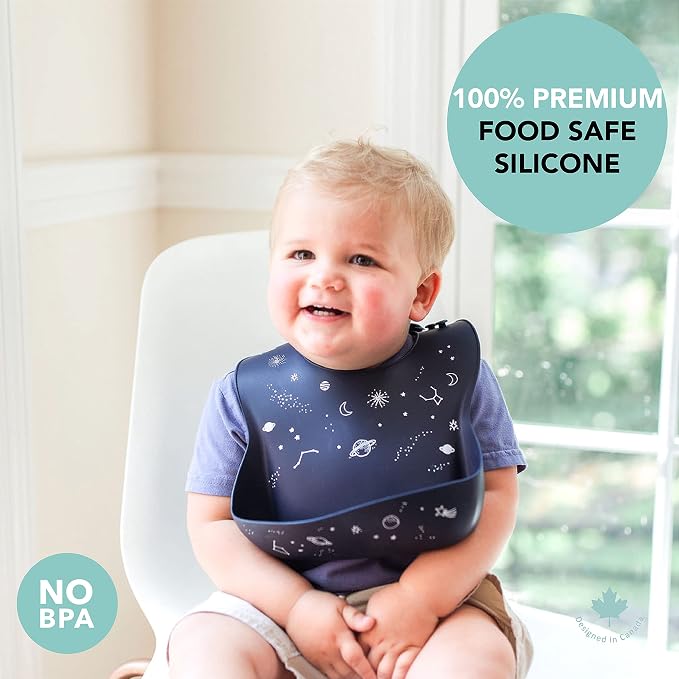 Loulou Lollipop Soft, Waterproof Silicone Feeding Bib - Image 5
