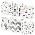 Zainpe 6Pcs Snap Muslin Cotton Baby Bibs Summer Ice Cream Pattern Infants Drool by Zainpe