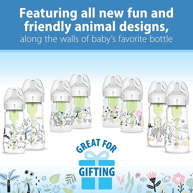 Dr. Brown’s Natural Flow® Anti-Colic Options+™ Wide-Neck Baby Bottle Designer - Image 5