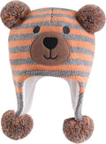 LANGZHEN Toddler Kids Infant Winter Hat, Earflap Knit Warm Cap Fleece Lined by LANGZHEN