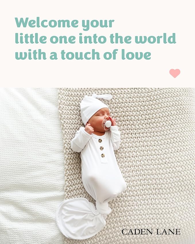 Caden Lane Newborn Knotted Gown - Image 2