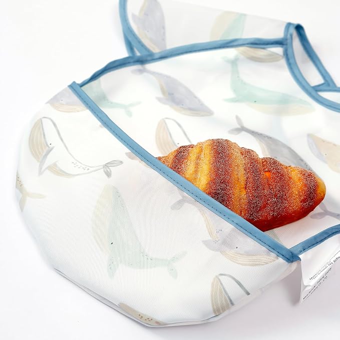 Feeding Bibs for Baby, 3 Pack-Waterproof & Easy Clean Feeding Bibs for Toddlers - Image 6
