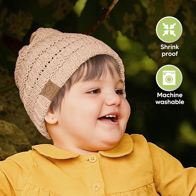 3-Pack Baby Beanies for Boys, Girls - Image 6