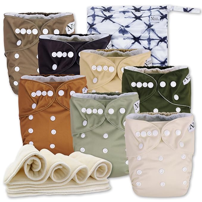 Nora's Nursery Cloth Diapers 7 Pack by NorasNursery