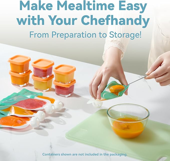 Chefhandy Baby Food Maker, Steamer & Blender, Puree Maker - Image 8