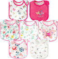 7Pcs Cotton Waterproof Baby Bibs Hook Loop Closure Newborn Bib Keepsake Baby by 2ooya