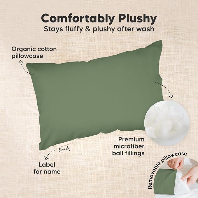 Mini Toddler Pillow with Pillowcase - Image 6