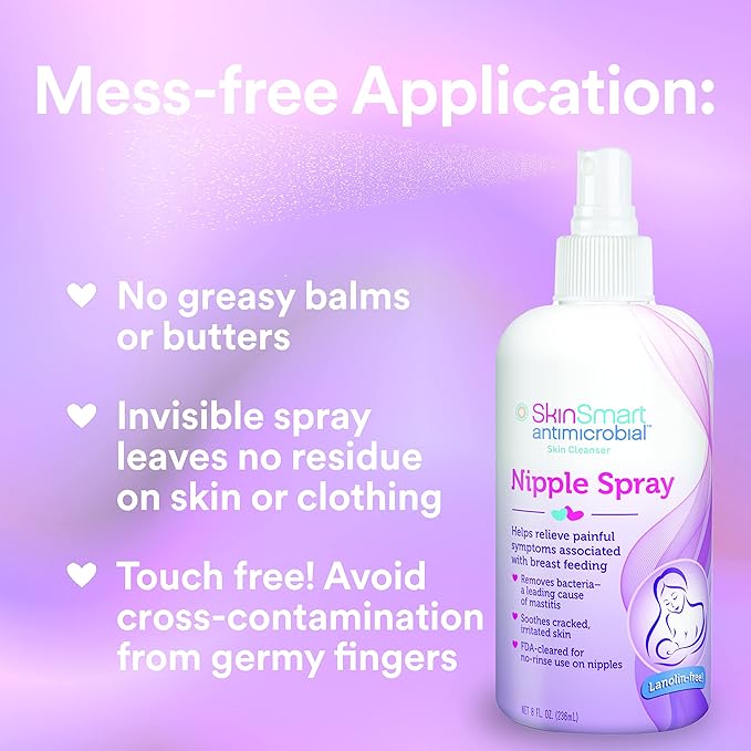 SkinSmart Nipple Relief Spray for Breastfeeding, Naturally Soothing, - Image 4