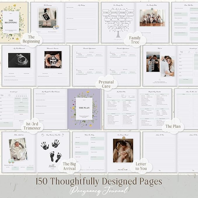 Lanpn My Pregnancy Journal Memory Book - Image 6