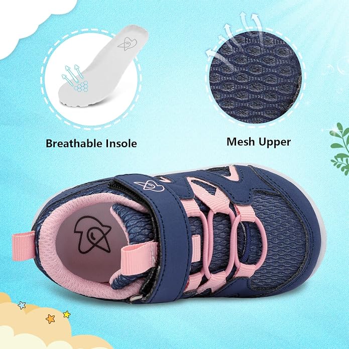 LeIsfIt Baby Shoes Boys Girls First Walking Shoes Non-Slip Toddler Breathable - Image 2