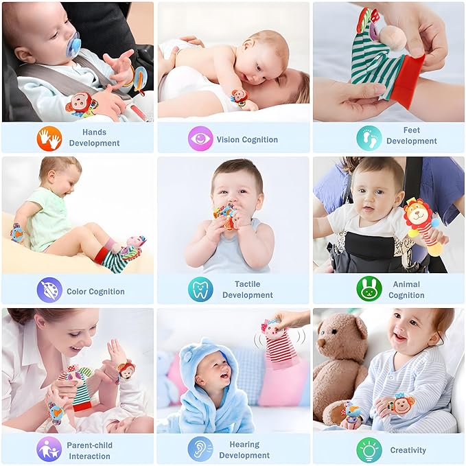 Wrist Rattles Foot Finder Rattle Toy - Image 5