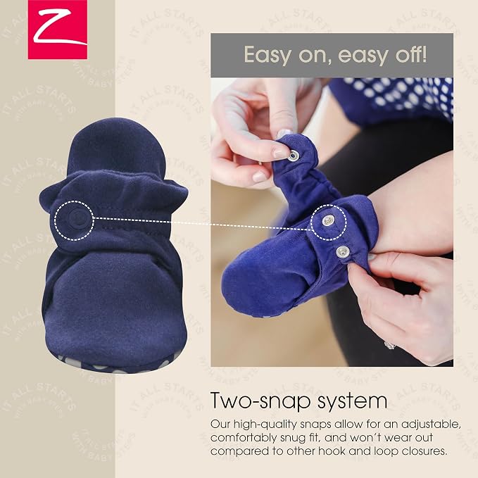 Zutano Organic Baby Booties Newborn Infant, Lost Baby Socks Solution, 18-24 - Image 3