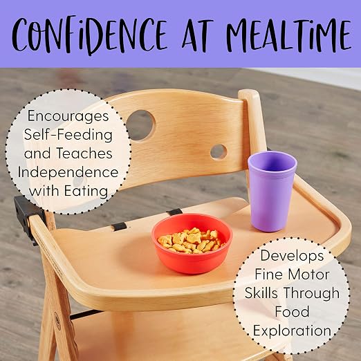 ECR4Kids ELR-18100-BE My First Meal Pal Snack Bowls – BPA-Free, Dishwasher Safe - Image 5
