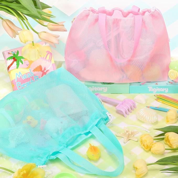 Tagitary Beach Toys Kids Beach Bag Tote - Image 2