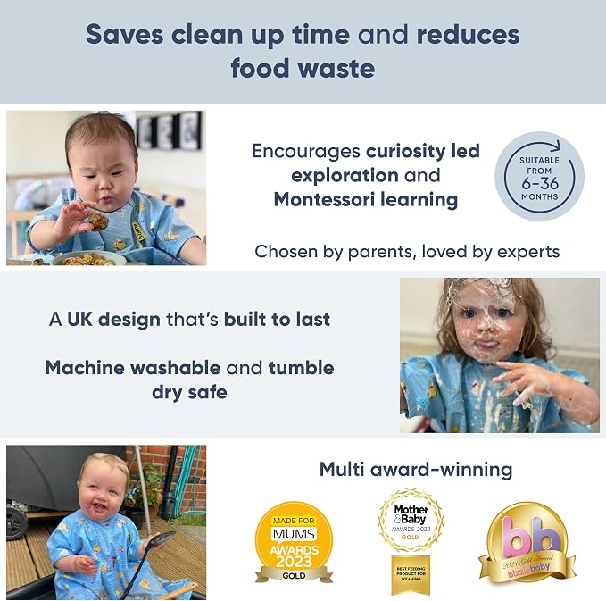 BIBaDO - Long Sleeve Baby Bibs - Babies & Toddlers 6-36 Months - Coverall Baby - Image 3