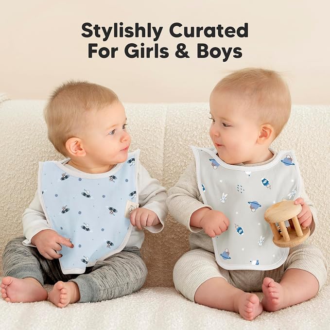 8-Pack Baby Bibs for Boys, Girls - Image 7