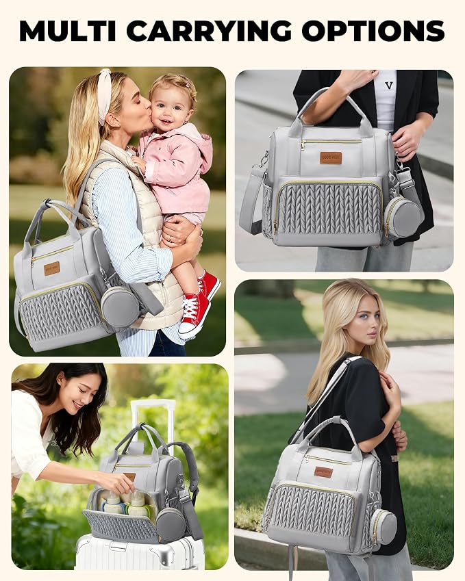 Backpack Diaper Bag, Stylish Waterproof Baby Diaper Bags - Image 2