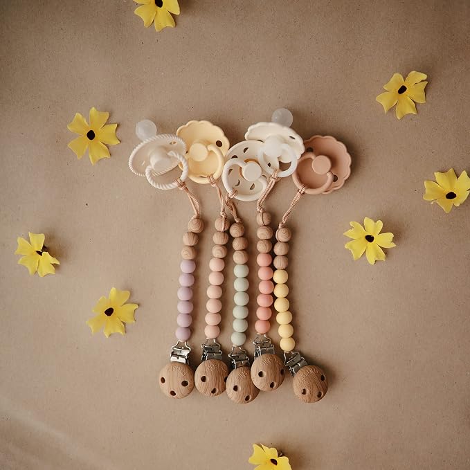 mushie 100% Silicone Baby Pacifier Clip BPA Free | Eva - Image 6