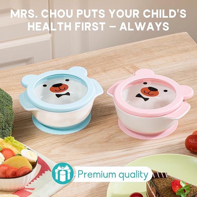 Ceramic Suction Bowl for Babies and Toddlers, Non-Slip Silicone Suction Cup - Image 8