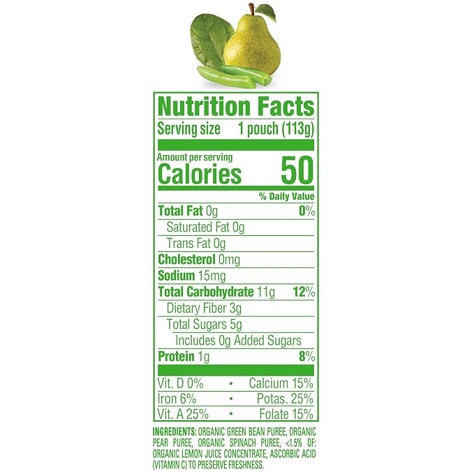 Happy Baby Organics Stage 2 Baby Food Pouches, Gluten Free, Vegan & Healthy - Image 2