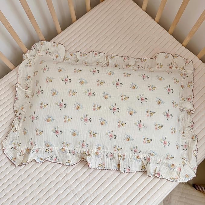 BuLuTu Cotton Muslin Kids Toddler Pillowcase by BuLuTu