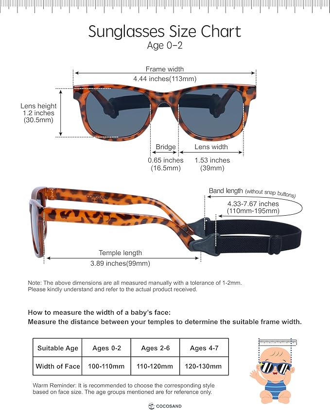 COCOSAND Flexible Baby Sunglasses - Image 5