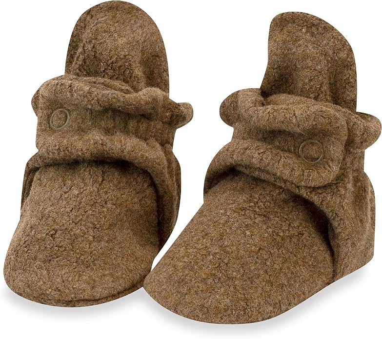 Zutano Unisex Fleece Baby Booties, Two Snap Closure, Newborn to 24 Months by Zutano