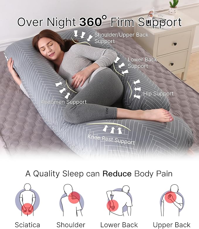 Pregnancy Pillow, Full Body Maternity Pillow 57 inch, - Image 2
